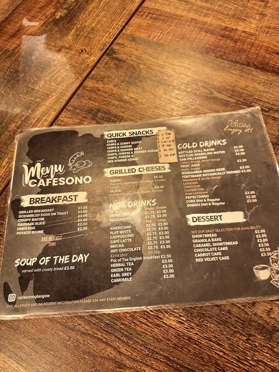 Menu Cafe Sono-2